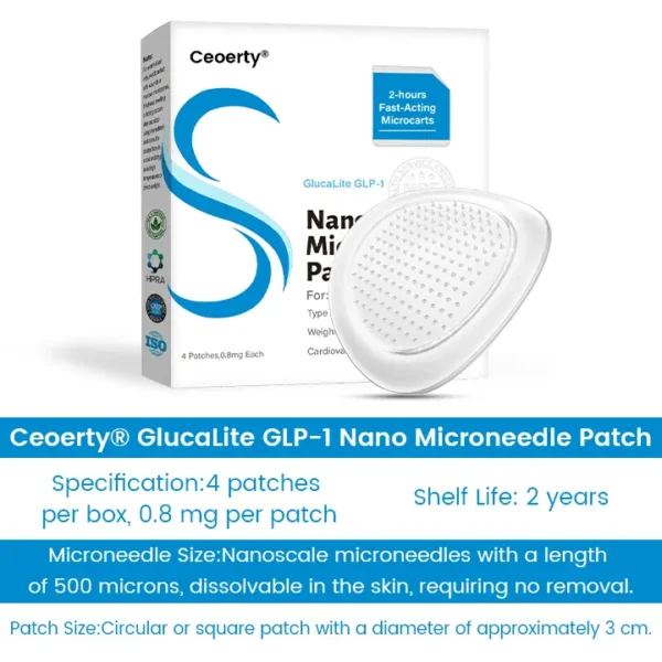 Ceoerty® GlucaLite GLP-1 Nano Microneedle Patch