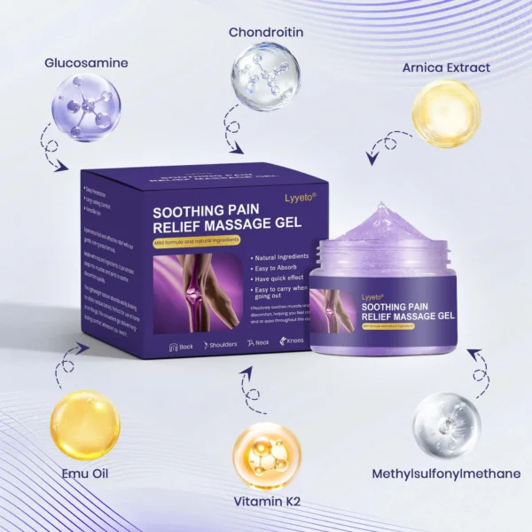 Lyyeto® Turmeric & Emu Oil Arthritis Soothing Pain Relief Massage