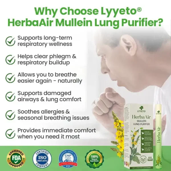 Lyyeto® HerbaAir Mullein Lung Purifier ACE 1