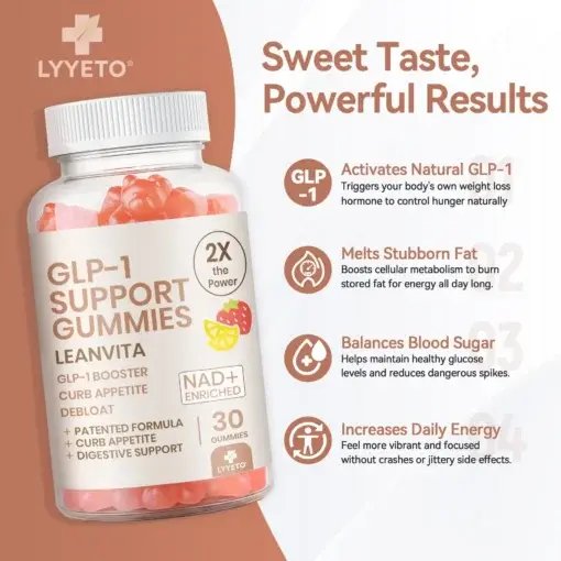 Lyyeto® LeanVita GLP-1 with NAD+Gummies 4