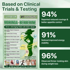 Official Store | ☀️☀️Lyyeto® Moringa Berberine + NAD+ 10-in-1 Nano Microneedle Patch(Just once a day, visible changes in 7 days)